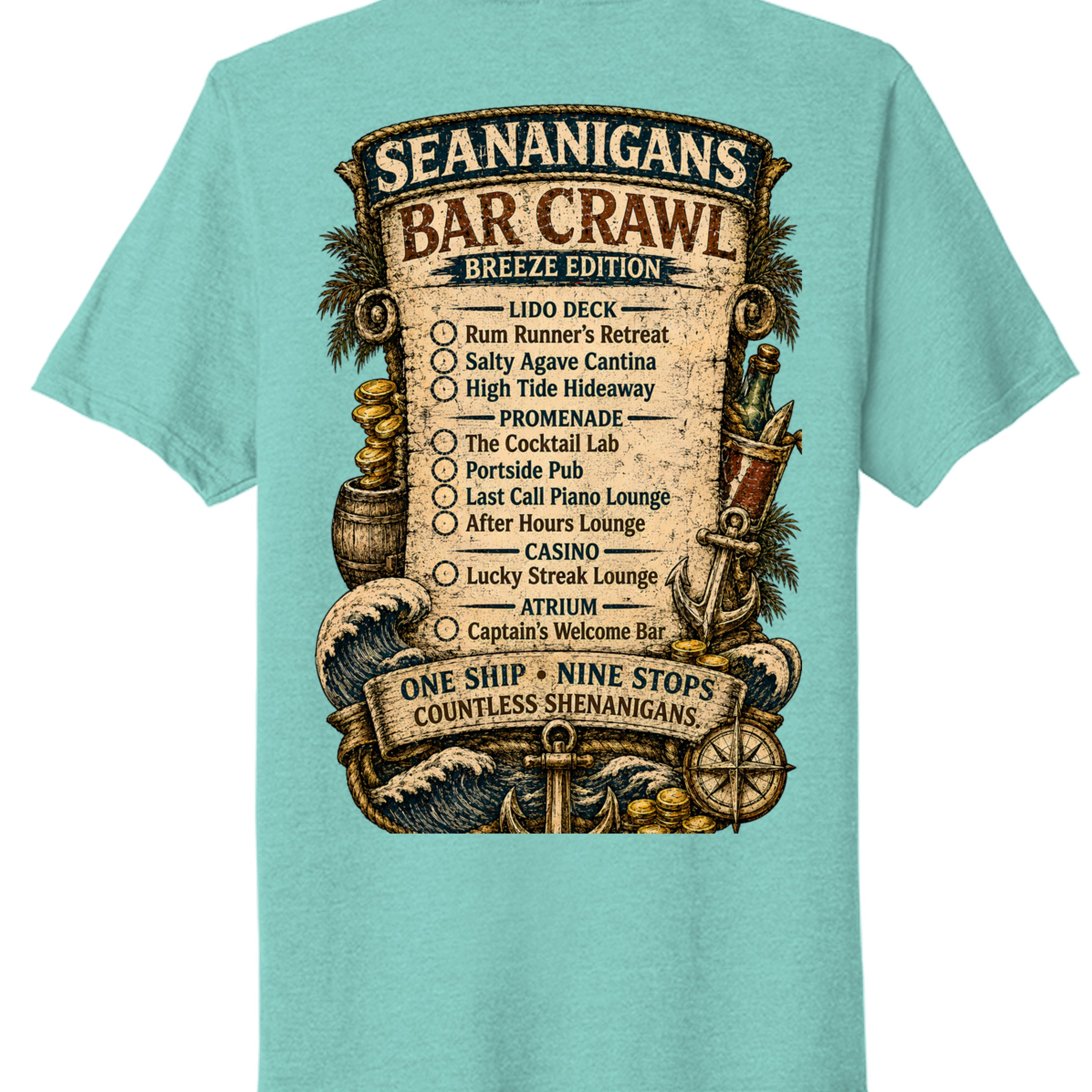 Vivid Teal Heather - PC330 - BACK